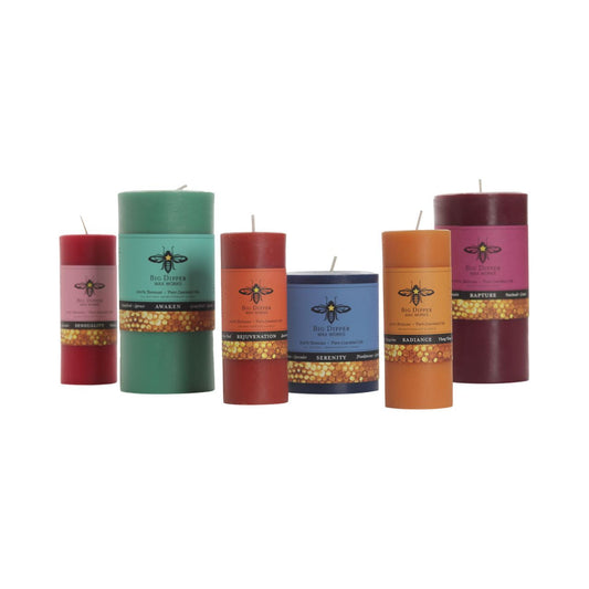 Big Dipper Wax Works Beeswax Aromatherapy Pillars