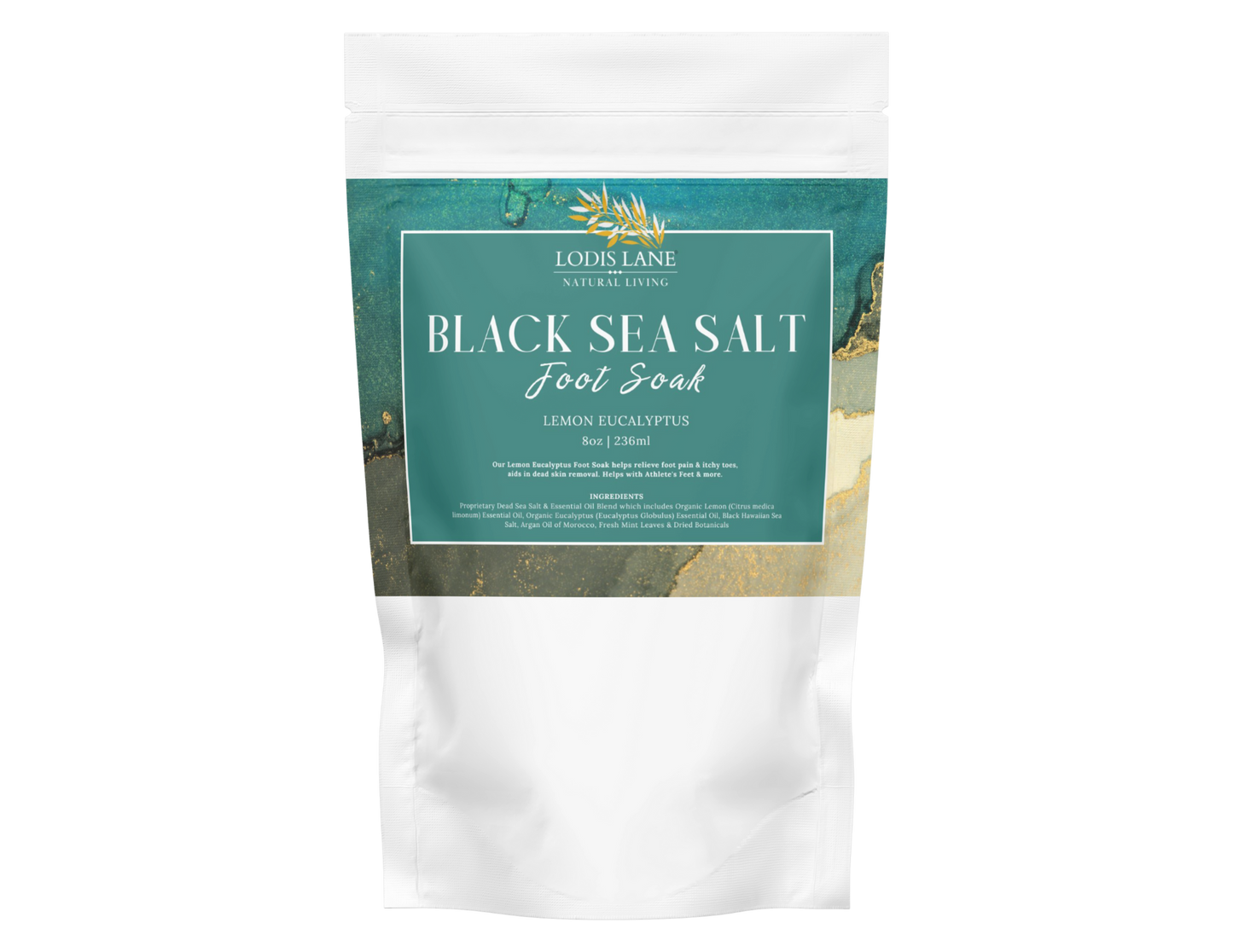 Lemon Eucalyptus Black Sea Salt Foot Soak