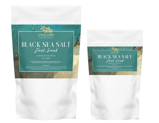 Lemon Eucalyptus Black Sea Salt Foot Soak